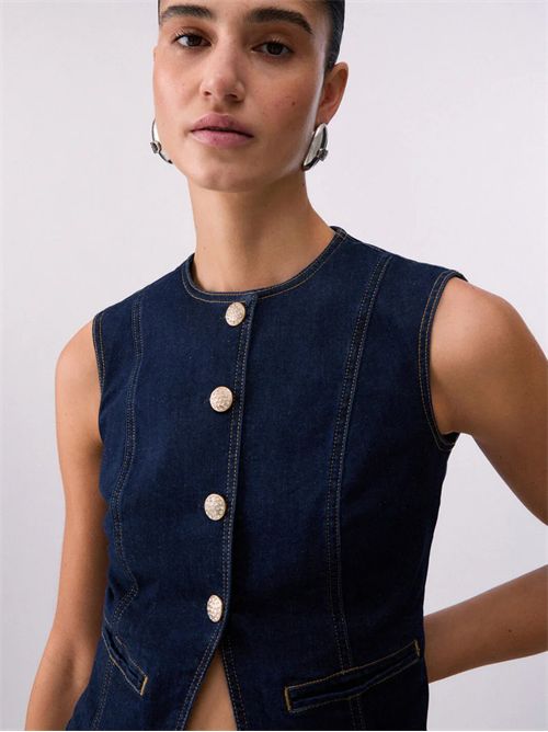 Gilet donna blu LIU JO | UA6345D4925/77000